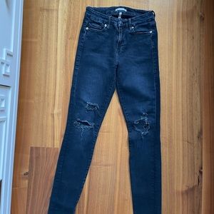 Good American ripped skinny jeans